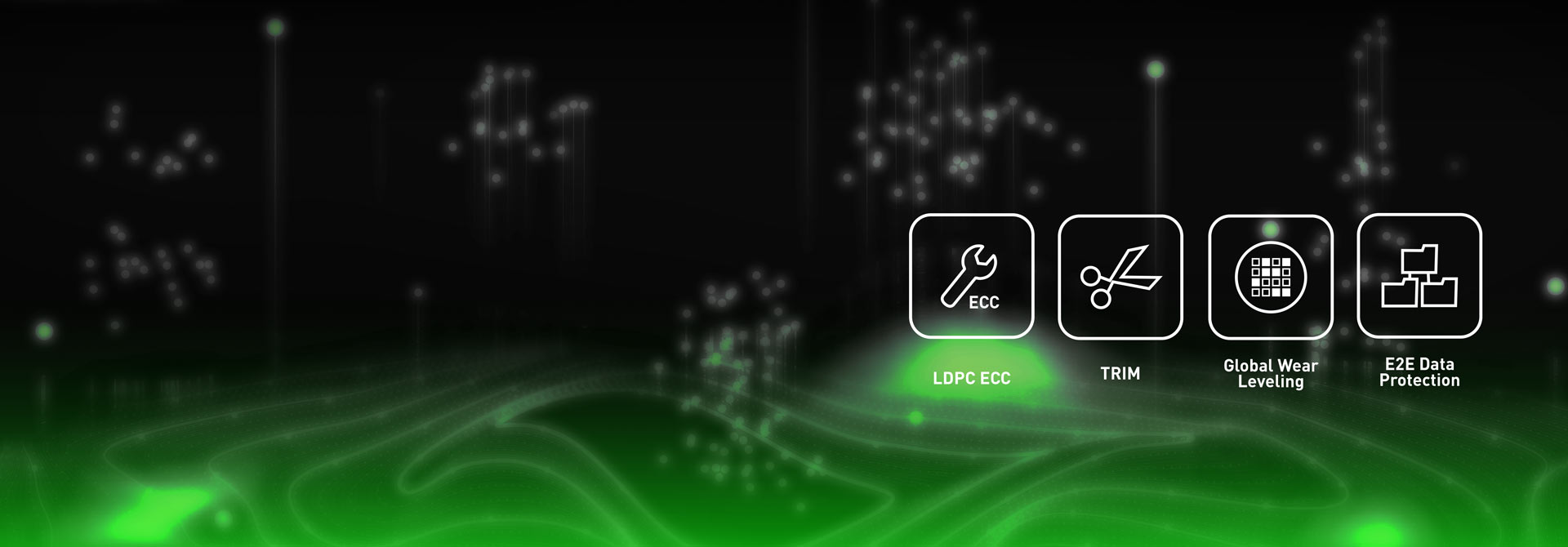 內建 LDPC ECC 錯誤更正機制