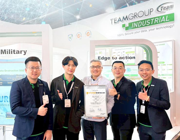 十銓科技 INDUSTRIAL U512T 硬體防寫隨身碟 榮獲 Embedded Award 2026 Safety & Security 類別獎項